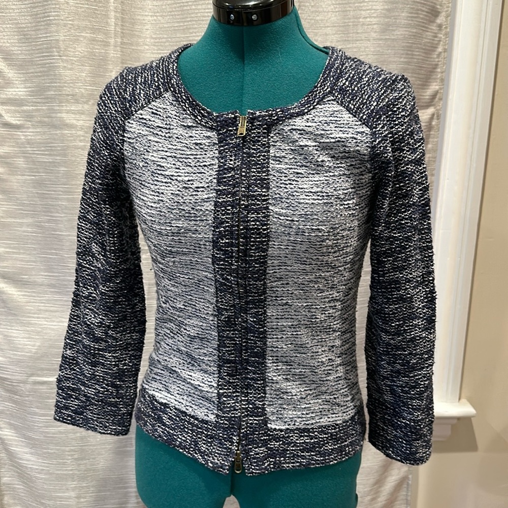 JCrew navy and gray blazer. XS
